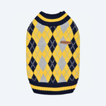 Светр для собак Клітинка GIZMO PAXD-TS2058 Puppia (Yellow)