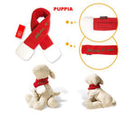 Шарф Санти Новорічний для собак Puppia (Red)