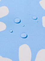 Автокрісло-переноска для собак і котів Vetreska Daisy з ременем безпеки, блакитна у ромашку