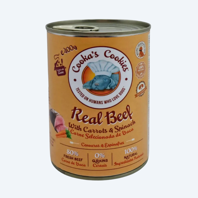 Натуральний вологий корм для собак Cooka's Cookies 80% Яловичина з овочами