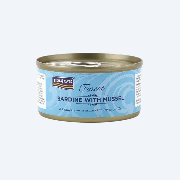 Натуральний вологий корм для котів Fish4Cats Finest Сардина з мідіями 70 г
