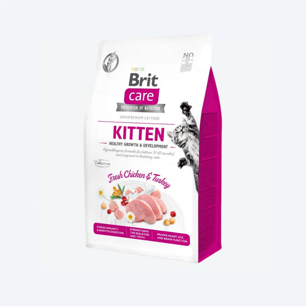 Сухий корм Brit Care Cat GF Kitten HGrowth & Development для кошенят, здорове зростання та розвиток