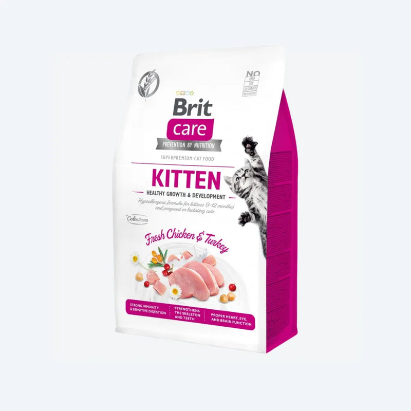 Сухий корм Brit Care Cat GF Kitten HGrowth & Development для кошенят, здорове зростання та розвиток