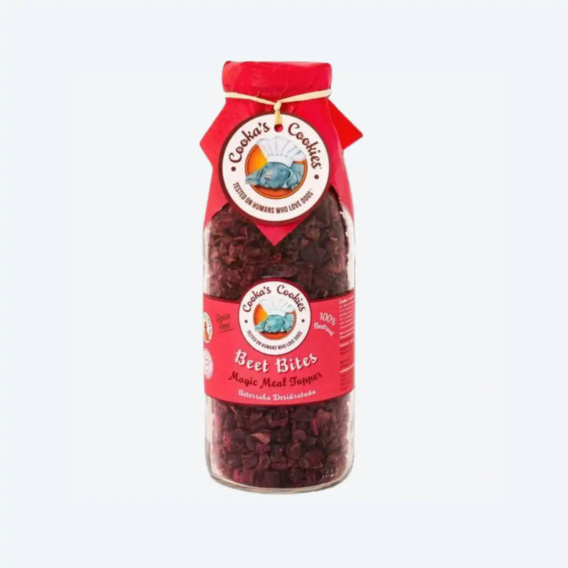 Натуральний топер (вітамінна та смакова добавка) для собак Cooka's Cookies Сушені шматочки з буряку