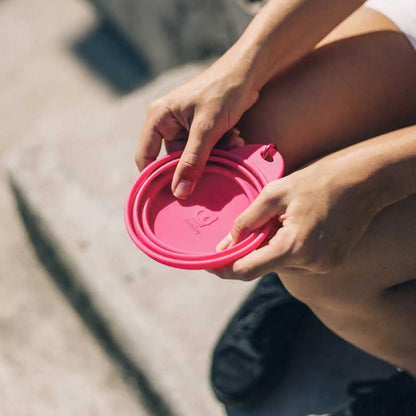 Дорожня складна миска для собак Zee.Dog - Go Bowl, pink