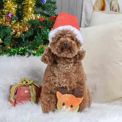 Плюшевий м'яч для собак HugSmart - Різдвяний олень