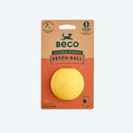 Іграшка м'ячик з отвором для ласощів для собак Beco Pets Fetch Ball Жовтий