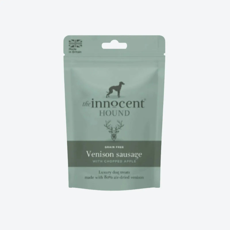 Ласощі для собак Ковбаски з Оленини з Яблучком The Innocent Hound