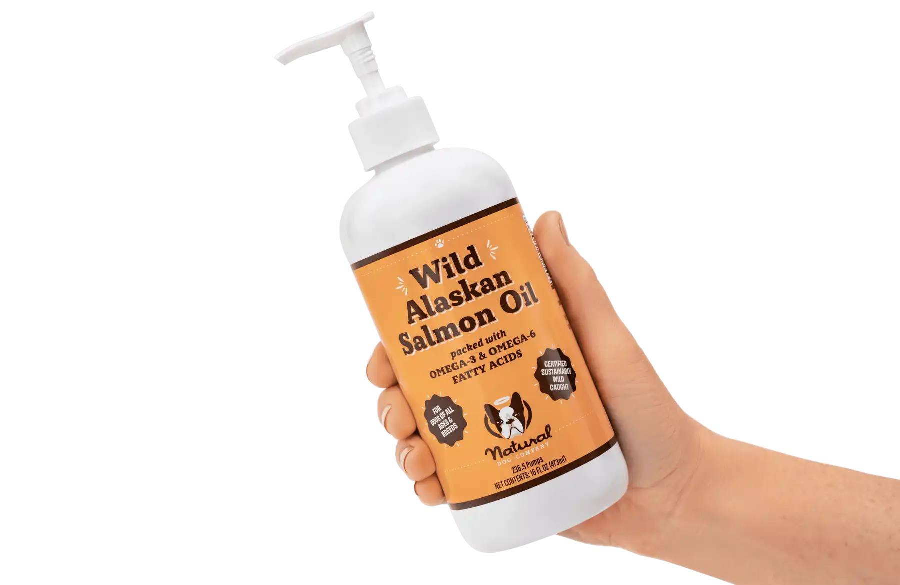 Лососева олія Wild Alaskan Salmon Oil Natural Dog Company, 480мл