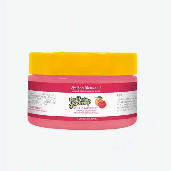 Маска Iv San Bernard Pink Grapefruit для середньої шерсті, з грейпфрутом та Вітамином В6