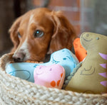 М'яка іграшка для собак Beco Pets Т-Рекс Блакитний M