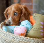 М'яка іграшка для собак Beco Pets Трицератопс Помаранчевий