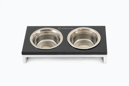 Миски на підставці Lunch Bar  Black Stone + White