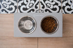 Миски на підставці Lunch Bar  Grey Stone + White