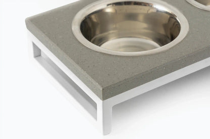 Миски на підставці Lunch Bar  Grey Stone + White