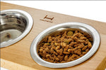 Миски на підставці Lunch Bar Natural wood + White