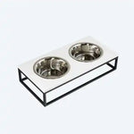 Миски на підставці Lunch Bar  White Stone + Black