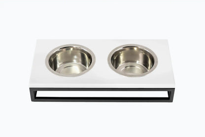 Миски на підставці Lunch Bar  White Stone + Black