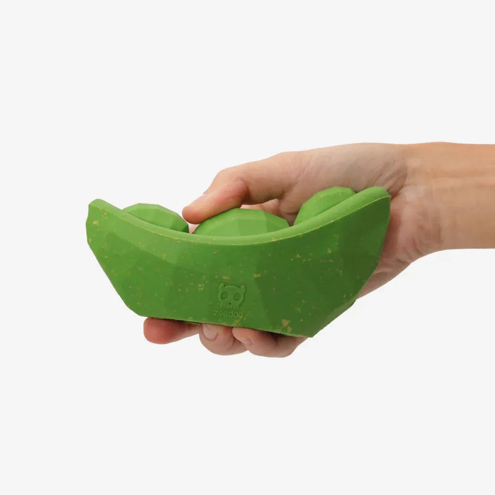 Надміцна іграшка з отвором для ласощів ZEE.DOG - Green Bean