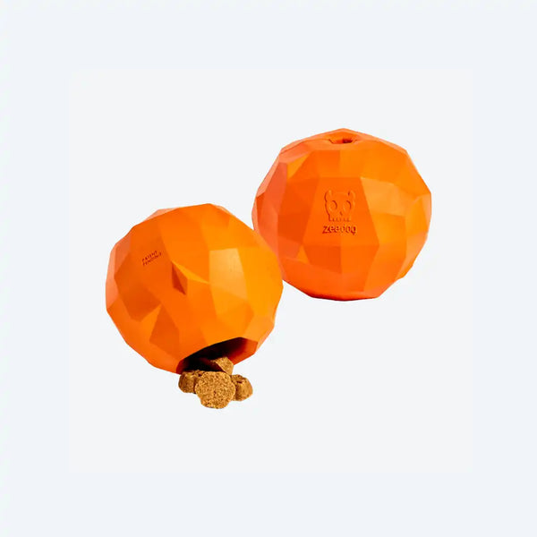 Надміцна іграшка з отвором для ласощів Zee.Dog - Super Orange