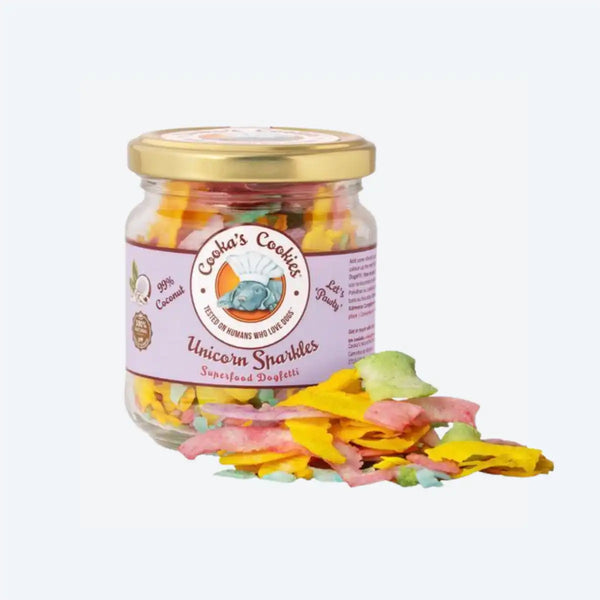 Натуральна веганська посипка для собак Cooka's Cookies Unicorn Sparkles 100% кокос