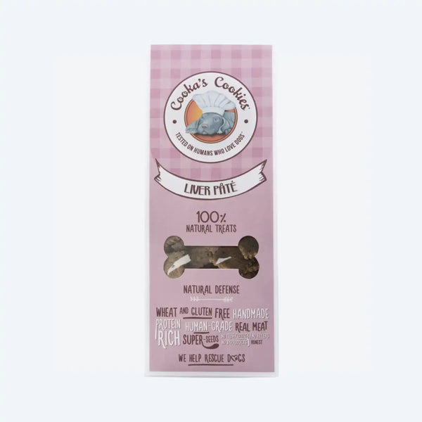 Натуральне печиво для собак Cooka`s Cookies Мікс печінки (куряча, яловича, свинна печінка) з овочами 100 г