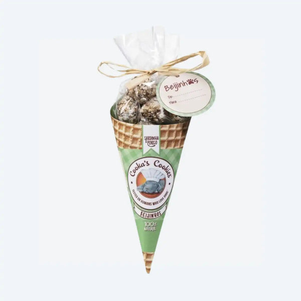 Натуральні ласощі для собак Cooka's Cookies Beijinhos Сардини з свининою, морквою та насінням 50 г