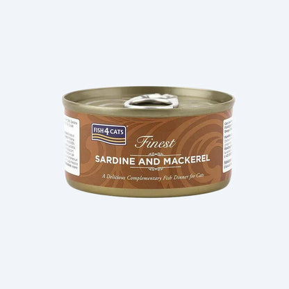 Натуральний вологий корм для котів Fish4Cats Finest Сардіна зі скумбрією 70 г