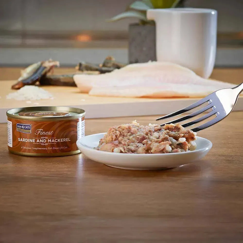 Натуральний вологий корм для котів Fish4Cats Finest Сардіна зі скумбрією 70 г