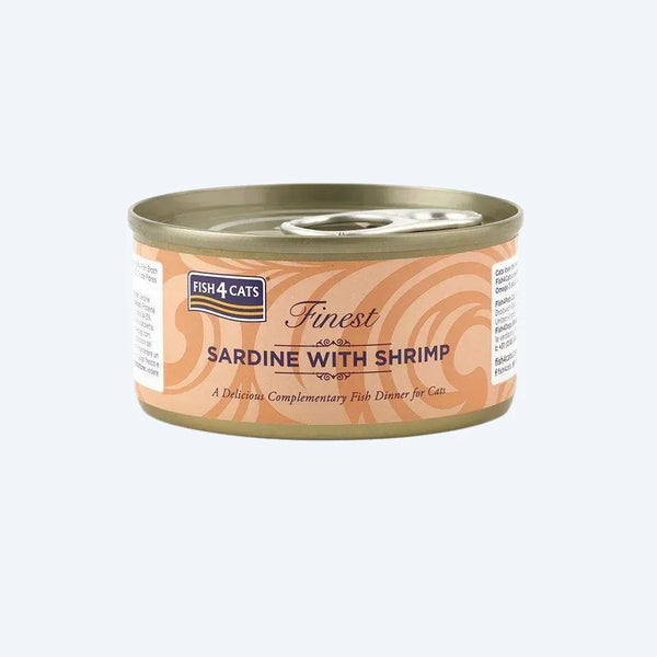 Натуральний вологий корм для котів Fish4Cats Finest Сардина з креветкою