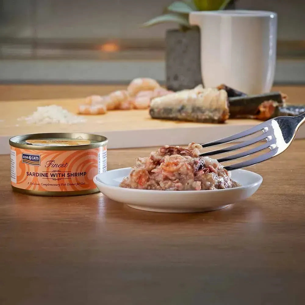 Натуральний вологий корм для котів Fish4Cats Finest Сардина з креветкою