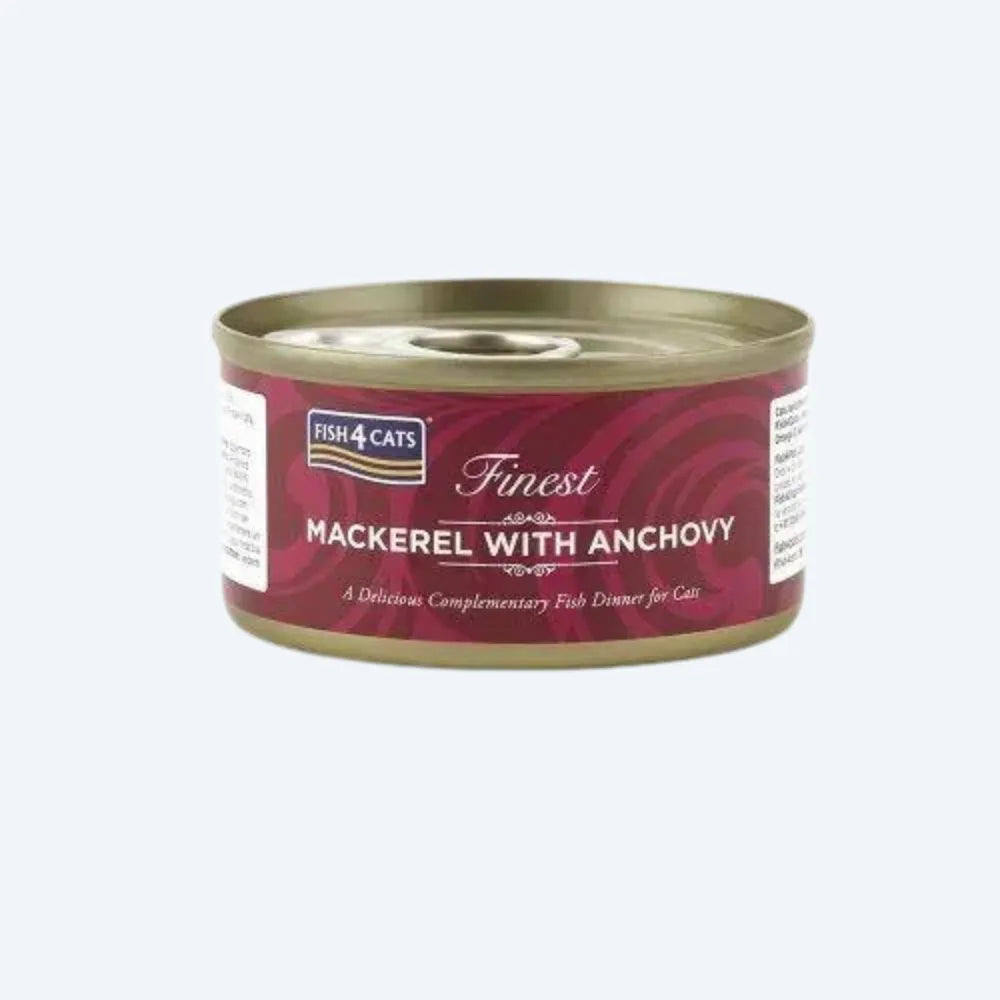 Натуральний вологий корм для котів Fish4Cats Finest Скумбрія з анчоусом 70 г