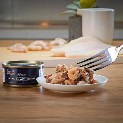 Натуральний вологий корм для котів Fish4Cats Finest Скумбрія з креветками 70 г