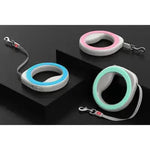 ПОВІДЕЦЬ-РУЛЕТКА ДЛЯ СОБАК WAUDOG R-LEASH, КРУГЛА, СВІТЛОВІДБИВАЮЧА СТРІЧКА салатовий