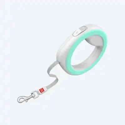 ПОВІДЕЦЬ-РУЛЕТКА ДЛЯ СОБАК WAUDOG R-LEASH, КРУГЛА, СВІТЛОВІДБИВАЮЧА СТРІЧКА салатовий