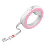 ПОВІДЕЦЬ-РУЛЕТКА ДЛЯ СОБАК WAUDOG R-LEASH, КРУГЛА, XS-M, ДО 40 КГ, 2,9 М, СВІТЛОВІДБИВАЮЧА СТРІЧКА