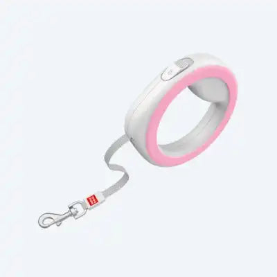 ПОВІДЕЦЬ-РУЛЕТКА ДЛЯ СОБАК WAUDOG R-LEASH, КРУГЛА, XS-M, ДО 40 КГ, 2,9 М, СВІТЛОВІДБИВАЮЧА СТРІЧКА