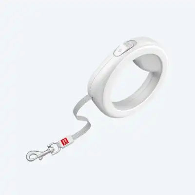 ПОВІДЕЦЬ-РУЛЕТКА ДЛЯ СОБАК WAUDOG R-LEASH, КРУГЛА, XS-M, ДО 40 КГ, 2,9 М, СВІТЛОВІДБИВАЮЧА СТРІЧКА