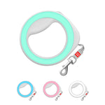 ПОВІДЕЦЬ-РУЛЕТКА ДЛЯ СОБАК WAUDOG R-LEASH, КРУГЛА, XS-M, ДО 40 КГ, 2,9 М, СВІТЛОВІДБИВАЮЧА СТРІЧКА