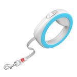 ПОВІДЕЦЬ-РУЛЕТКА ДЛЯ СОБАК WAUDOG R-LEASH, КРУГЛА, XS-M, ДО 40 КГ, 2,9 М, СВІТЛОВІДБИВАЮЧА СТРІЧКА