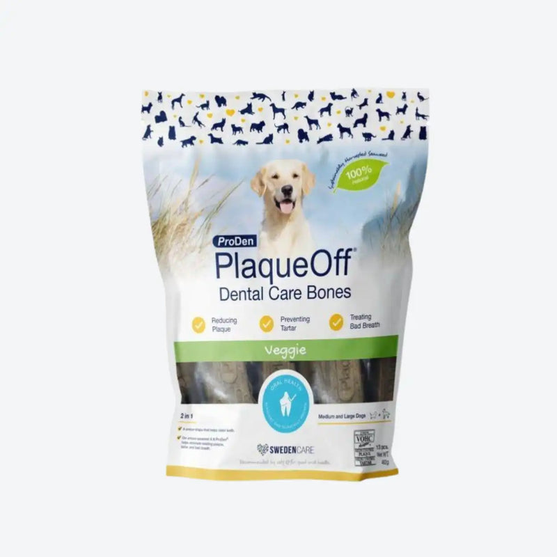 ProDen PlaqueOff Dental Care Bones Veggie - Жувальні вегетаріанські кісточки для собак
