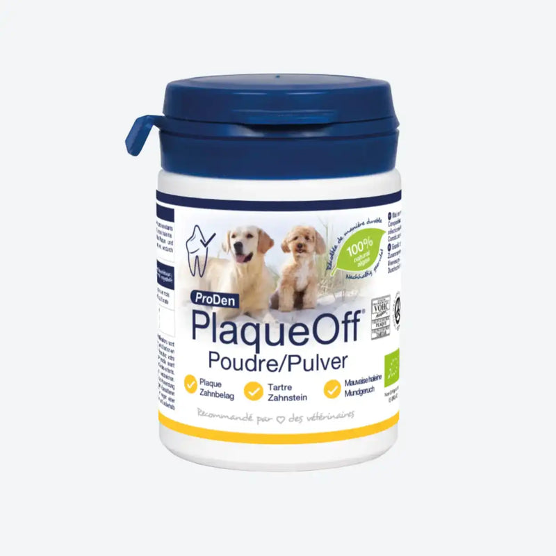 ProDen PlaqueOff Powder - натуральна кормова добавка для догляду за ротовою порожниною 40 г