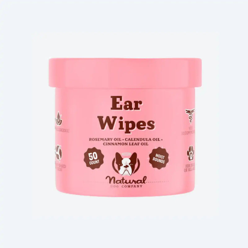 Серветки для гігієни вух Ear Wipes Natural Dog Company 50 шт