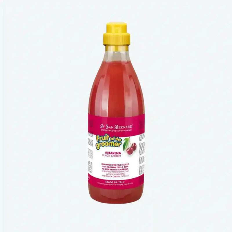 Шампунь Iv San Bernard Black Cherry для короткої шерсті, з протеїнами шовку та чорною вишнею