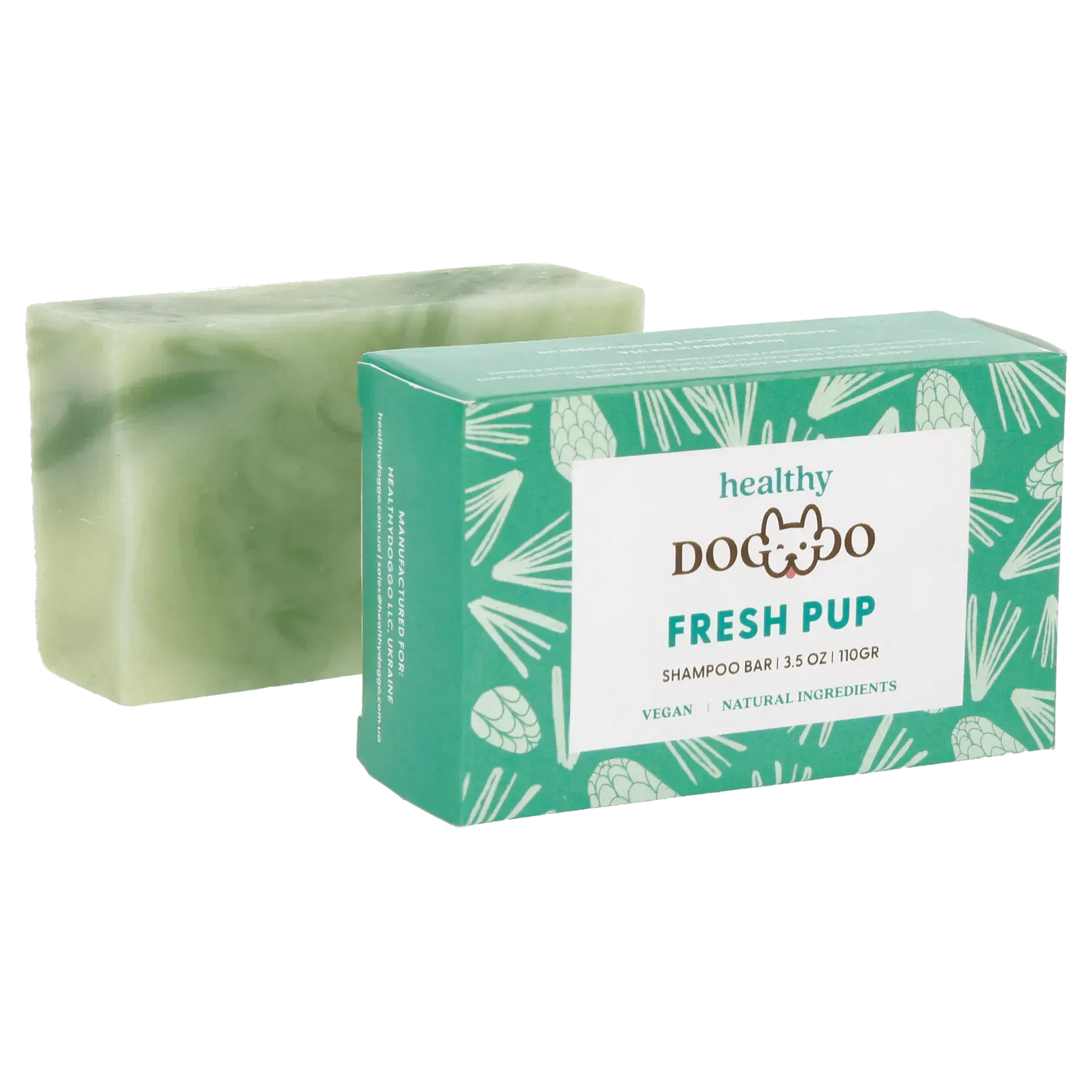 Шампунь-мило антибактеріальне для собак Fresh Pup HealthyDoggo