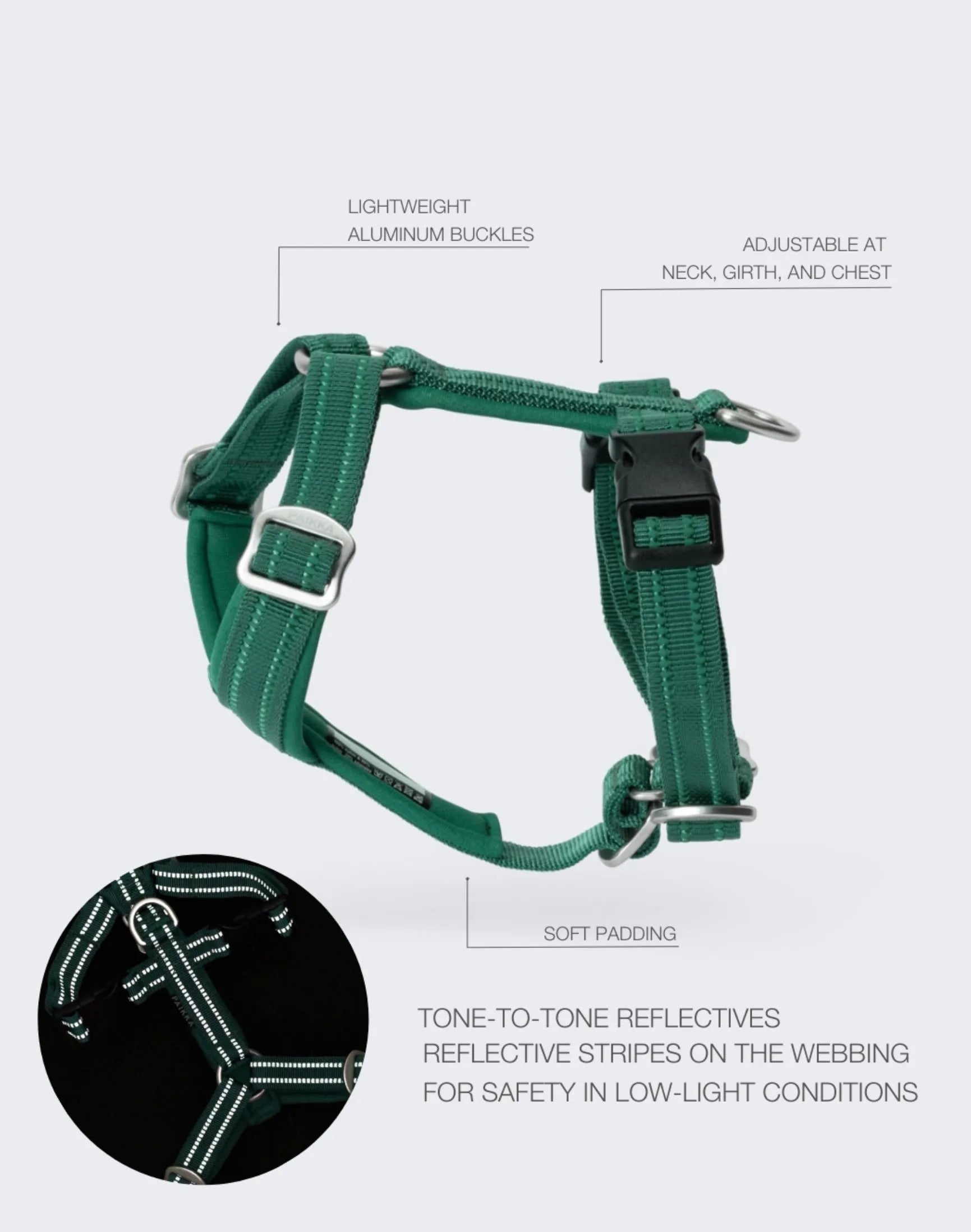 Шлея для собак Easy Harness Emerald Paikka
