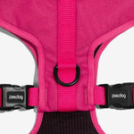 Шлея для собак Zee.Dog - Pink LED Adjustable Air Mesh Harness