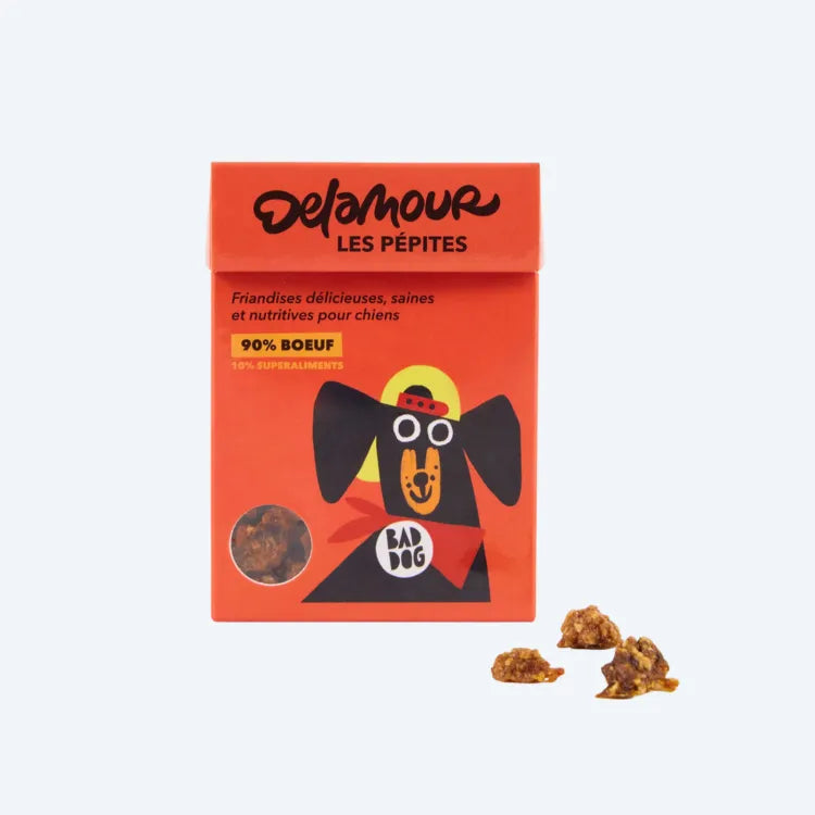 Смаколики для собак Нагетси з Яловичиною Les Pépites Delamour Paris