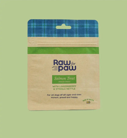 Сублімовані Ласощі для собак з Лосося, брусниці та кропиви Freeze-Dried Raw for Paw, 50 грамів