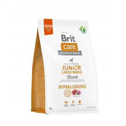 Сухий корм Brit Care Dog Hypoallergenic Junior Large Breed для молодих собак великих порід, гіпоалергенний з ягням